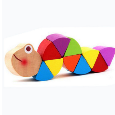 Juguetes Educativos Montessori de Madera - Orugas Coloridas para Desarrollo de Destreza Manual