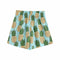 Shorts Sueltos Estampado Piña con Efecto Reductor