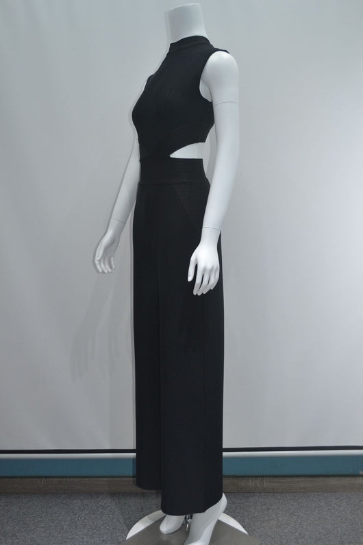 Mono Elegante sin Mangas con Cuello de Pie y Detalles Calados - Image 7