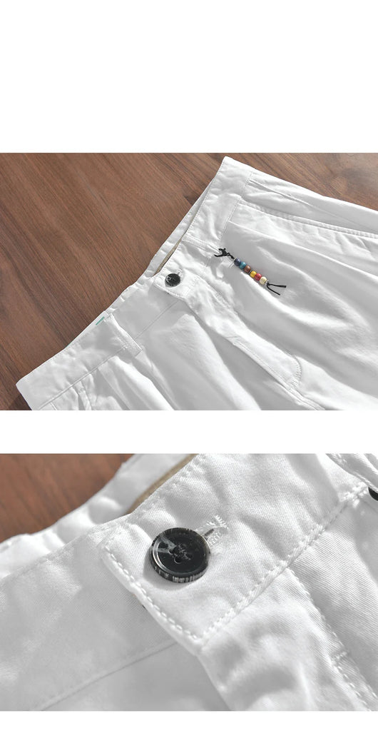 Pantalones Casuales de Algodón para Hombre - Corte 3/4 Clásico - Image 16