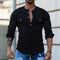 Men's Solid Color Slim Fit Casual Shirt