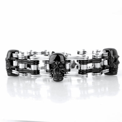 Pulsera de Acero Inoxidable con Calavera - Image 12