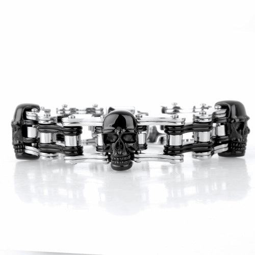 Pulsera de Acero Inoxidable con Calavera - Image 12