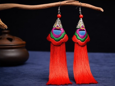 Aretes Étnicos con Borlas Artesanales - Image 18