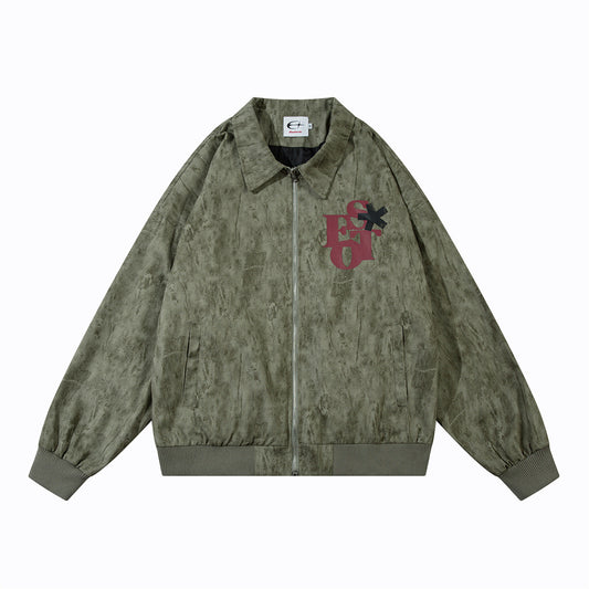 Chaqueta Suelta Estampada de Corte Moderno - Image 2