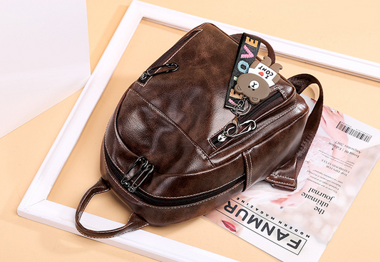 Mochila Casual de PU - Versátil y Duradera - Image 2
