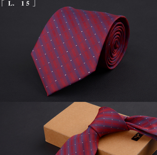 Corbata Ejecutiva Premium 8cm - Diseño Clásico Negro, Rojo y Azul - Image 20