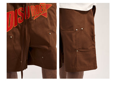 Shorts Holgados con Eslogan Bordado para Estilo Urbano Casual - Image 8