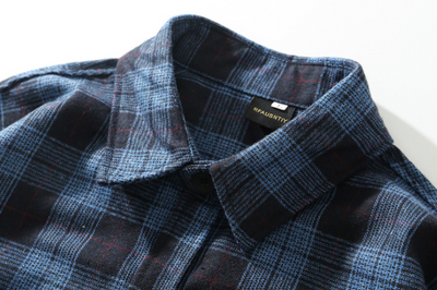 Camisa Cuadros Oversize Manga Larga Talla Grande - Image 3