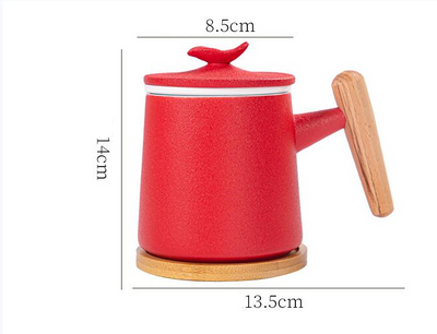 Taza Térmica de Cerámica con Separador de Agua para Té y Café - Image 6