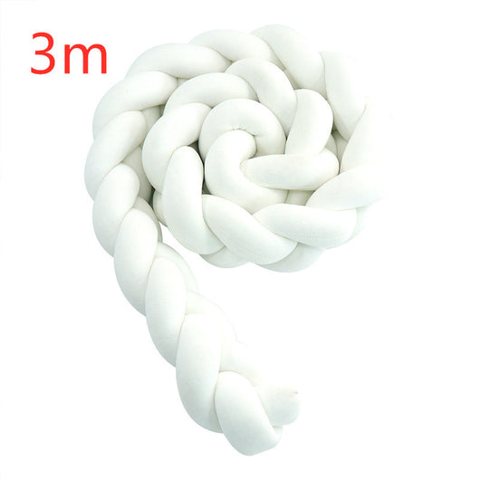 Protectores de Cuna Trenzados Alargados con Almohada Decorativa - Image 28