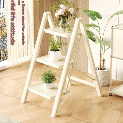 Escalera Roja Plegable para Plantas - Soporte Compacto sin Ocupar Espacio