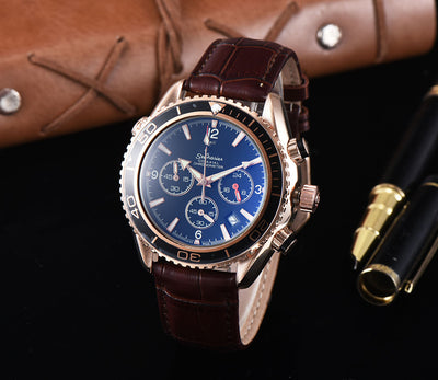 Reloj de Negocios Multifunción para Hombre - Automático 6 Agujas Resistente al Agua