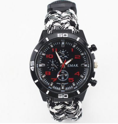 Reloj de Supervivencia Multifuncional con Brújula, Termómetro y Kit de Rescate - Image 6