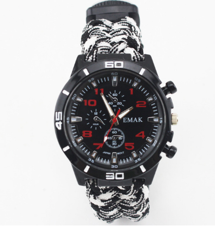 Reloj de Supervivencia Multifuncional con Brújula, Termómetro y Kit de Rescate - Image 6