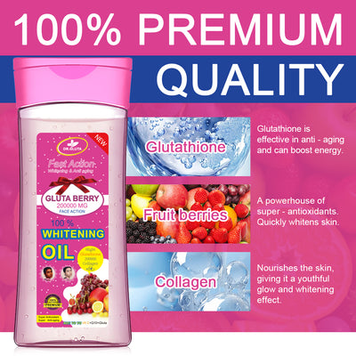 Aceite Corporal Blanqueador con Glutatión - Acción Rápida, Antienvejecimiento y Colágeno 200ml - Image 2