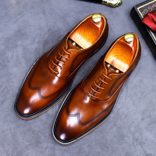 Zapatos de Cuero Británicos Retro con Forro de Ante - Elegancia Clásica para Negocios - Image 13