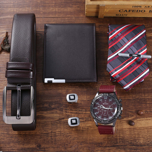 Reloj de Cuarzo Versátil con Accesorios de Moda Coordinados