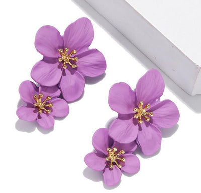 Aretes de Doble Flor
