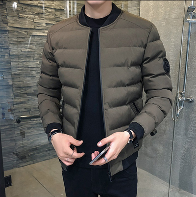 Chaqueta Acolchada con Cuello de Pie para Hombre - Estilo Béisbol - Image 2
