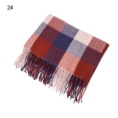 Bufanda Escocesa Reversible de Cachemira para Mujer - Talla Plus - Image 7