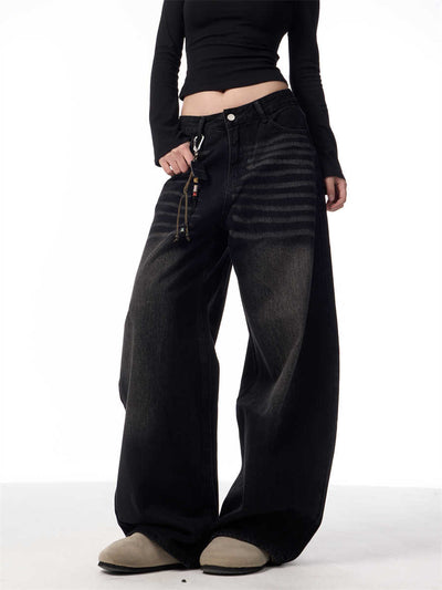 Pantalones Vaqueros Rectos Oversized Vintage Pierna Ancha - Image 6