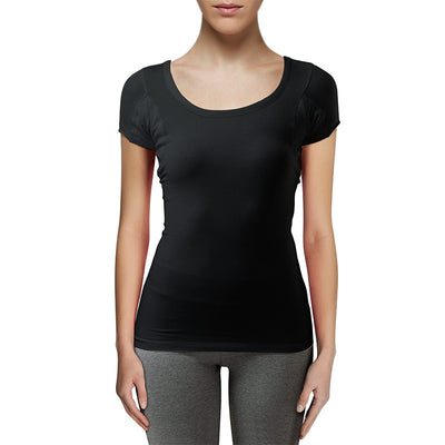 Camiseta Modal de Manga Corta Doble Capa para Mujer