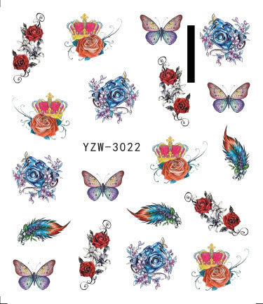 Stickers de Uñas Mariposa Negra - Diseño Elegante - Image 27