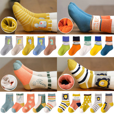 Calcetines Gruesos de Toalla para Bebé con Diseño Infantil - Image 3
