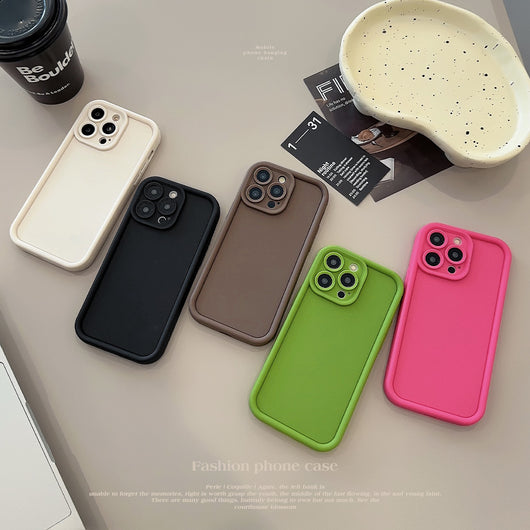 Funda Silicona Integral de Color Sólido para Teléfono - Image 15