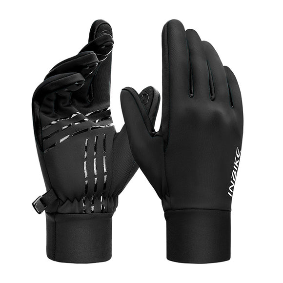 Guantes de Ciclismo con Forro Polar, Cálidos y Compatibles con Pantalla Táctil
