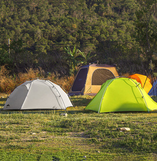 Carpa Camping Doble Capa para 2 Personas con Revestimiento de Silicona