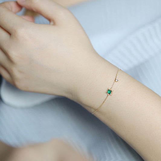 Pulsera de Plata 925 Chapada en Oro 14K para Mujer