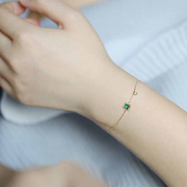 Pulsera de Plata 925 Chapada en Oro 14K para Mujer