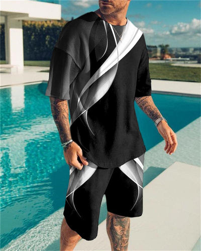 Conjunto de Playa Hombre Pantalones Cortos Estampado 3D Verano - Image 4