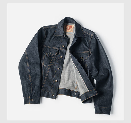 Chaqueta Casual de Mezclilla Raw Wash Multiuso para Hombre - Image 16