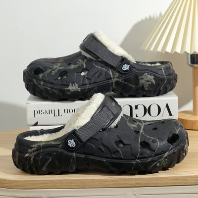 Pantuflas de Algodón con Suela Gruesa y Forro Polar - Zapatos Cálidos Cerrados - Image 7