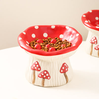 Comedero Elevado para Gatos y Perros con Diseño Decorativo de Seta - Image 6