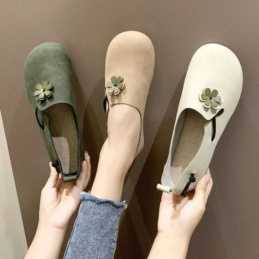 Zapatos Retro Ligeros para Mujer con Estampado de Arvejas