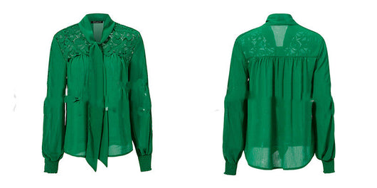 Camisa Casual de Color Sólido Estilo Europeo - Image 4