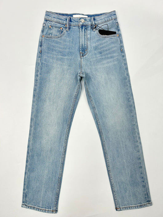 Jeans Skinny Cintura Alta Azul Claro Corte Recto Crop para Mujer - Image 13