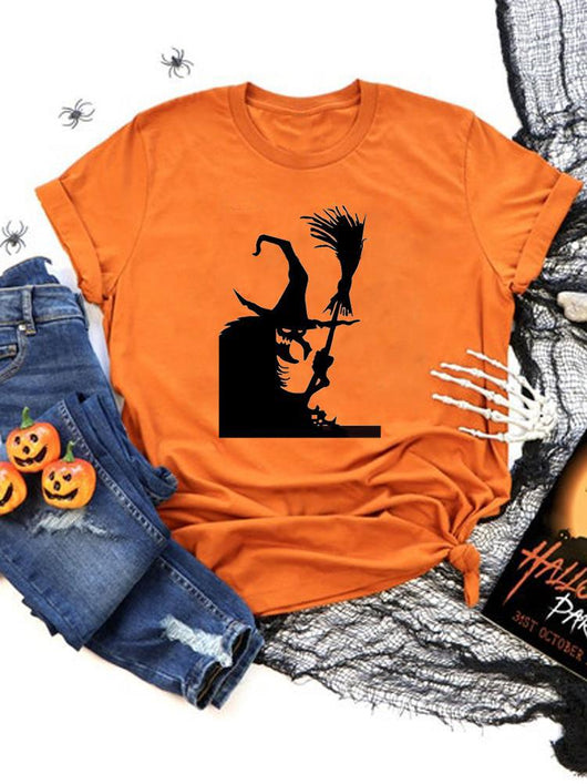 Camiseta de Manga Corta con Estampados de Halloween - Image 11