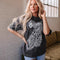 Camiseta Estampado Leopardo Vintage para Mujer