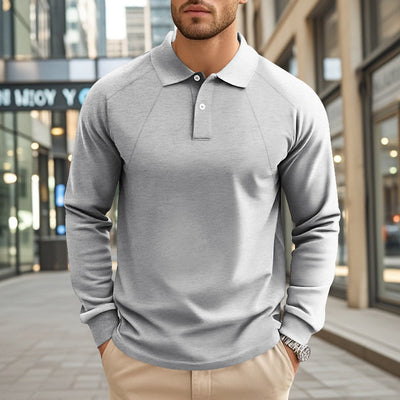 Polo Casual de Cuello Clásico para Hombre - Diseño Versátil Primavera Otoño - Image 29