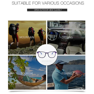 Vintage tortoiseshell anti-blue light flat glasses with a full-frame design, suitable for unisex wear. - Image 13
