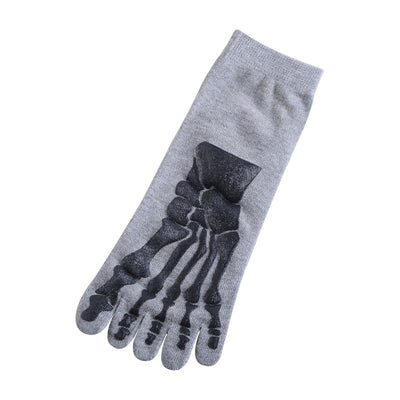 Calcetines Creativos de Cinco Dedos en Blanco y Negro - Image 12