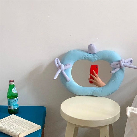 Almohada Decorativa Coreana con Espejo de Pared y Diseño Cosmético - Image 3