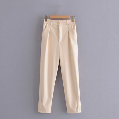 Pantalones PU con Cintura Elástica - Estilo Cuero Sintético Primavera - Image 11