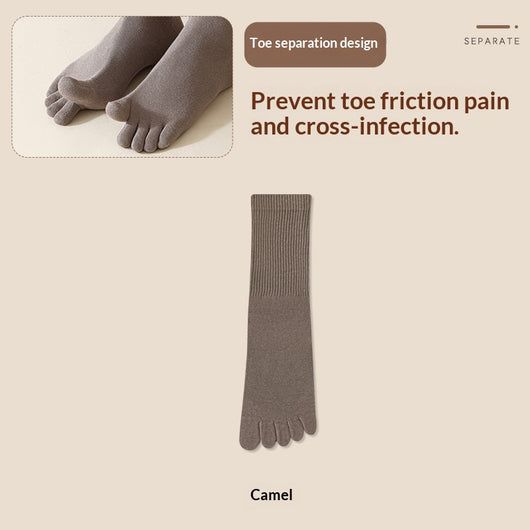 Calcetines de Negocios Five-Toe 100% Algodón Puro Resistentes al Olor - Image 20
