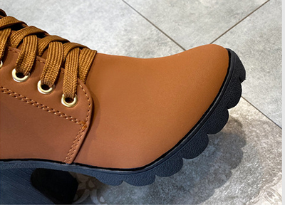 Botas Martin de Tacón Grueso con Hebilla Metálica para Mujer - Image 13